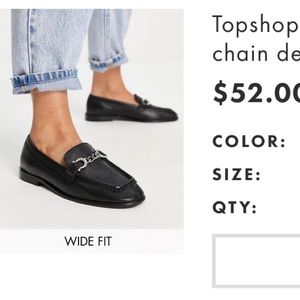 Topshop Leather Loafers